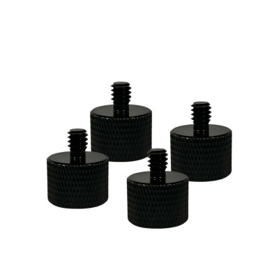 Переходник с резьбы 5/8"(F) на резьбу 1/4"(M) 4 шт черный