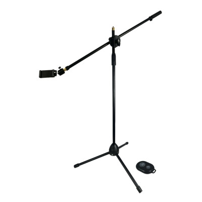 Напольная стойка штатив для съемки сверху ML-G2 с пультом Bluetooth, держателем для телефона и кольцевой лампы