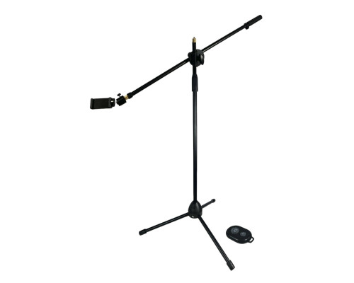 Напольная стойка штатив для съемки сверху ML-G2 с пультом Bluetooth, держателем для телефона и кольцевой лампы