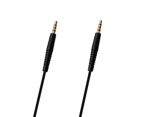 AUX кабель mini jack 3.5 mm (M) — mini jack 3.5 mm (M), 1.2м, черный