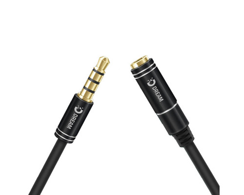 Удлинитель Dream JD457 AUX mini jack 3.5 mm (M) - mini jack 3.5 mm (F) 1 м