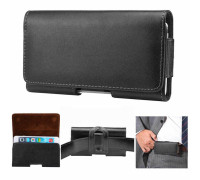 Чехол кобура на ремень для смартфона 5.0, универсальный, черный