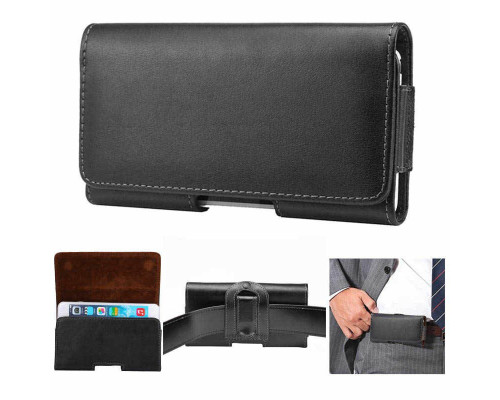 Чехол кобура на ремень для смартфона 5.0, универсальный, черный