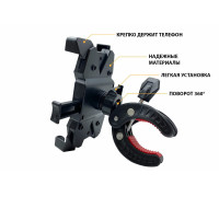 Держатель телефона SH-3105 на велосипед, мотоцикл и самокат, черный