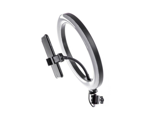 Напольная стойка LS-G19 на усиленном штативе (LS8806) для горизонтальной съемки с кольцевой лампой 26 см и крючком и сумкой для противовеса