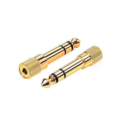 Переходник Jack 3.5 mm гнездо на Jack 6.3 mm штекер, 2 шт.