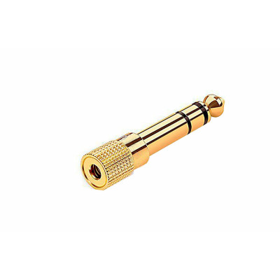 Переходник Jack 3.5 mm гнездо на Jack 6.3 mm штекер, 1 шт.