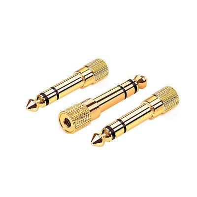 Переходник Jack 3.5 mm гнездо на Jack 6.3 mm штекер, 3 шт.