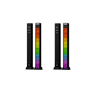 Светодиодная подсветка RGB D091 эквалайзер для музыки, черный, 2 шт.