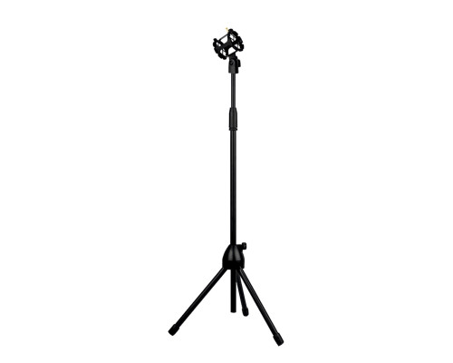 Напольная стойка штатив ML-04 с пластиковым держателем паук для микрофона