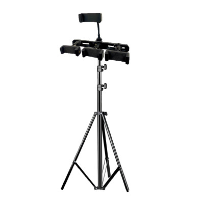 Штатив JB-D4PS с четырьмя держателями для телефона на шарнирах