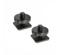 Адаптер для крепления в паз "холодный башмак" с резьбой 1/4, с одной гайкой, 2 шт