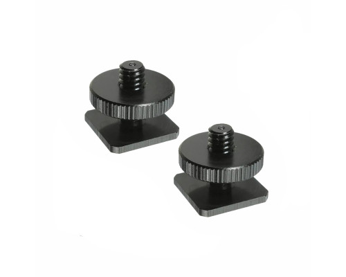 Адаптер для крепления в паз "холодный башмак" с резьбой 1/4, с одной гайкой, 2 шт