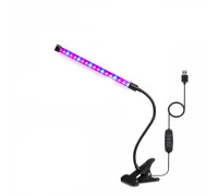 Фитолампа светодиодная для растений с регулируемым зажимом, 1 панель