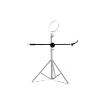 Наклонная стойка PRO-63-15TK с крючком для противовеса с держателем для телефона на шарнире для горизонтальной съемки на штатив 15 мм