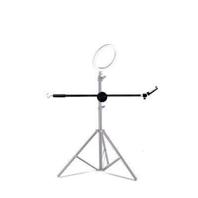 Наклонная стойка PRO-63-15TK с крючком для противовеса с держателем для телефона на шарнире для горизонтальной съемки на штатив 15 мм