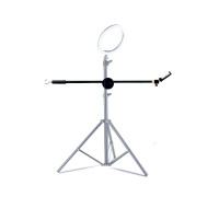 Наклонная стойка PRO-63-19TK с крючком для противовеса с держателем для телефона на шарнире для горизонтальной съемки на штатив 19 мм