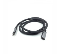 Кабель USB Type-c, удлинитель 1 м, черный