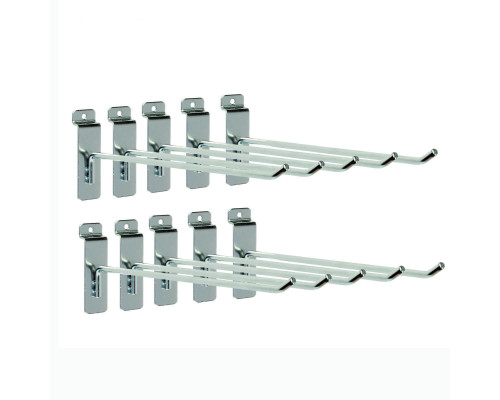 Крючок для панели металлический 20 см, диаметр 4 мм, 10 шт