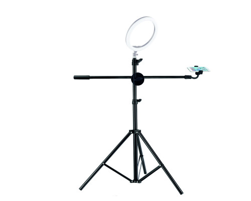 Наклонная стойка на штативе PRO-63JBH-T2 с держателем для телефона для горизонтальной съемки сверху