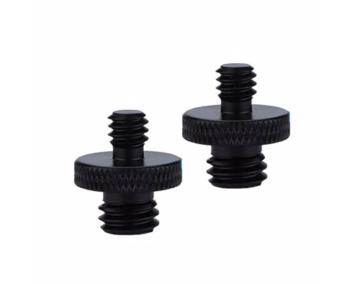 Металлический переходник с резьбы М10 (M) на резьбу 1/4(M), черный, 2 шт