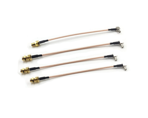 Пигтейл переходники CRC9 - SMA (female) кабельная сборка для подключения 3G/4G модема и роутера к антенне, 4 шт