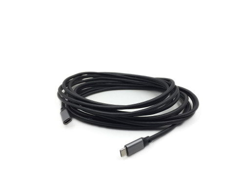 Кабель USB Type-c, удлинитель 5 м, черный