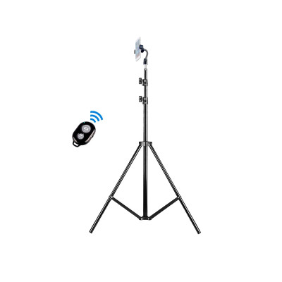 Напольный штатив JBH-T3B с универсальным держателем для телефона и пультом Bluetooth, высота 1.9 м