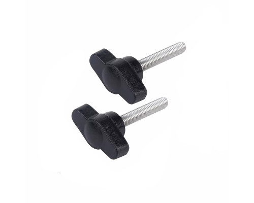 Крепежный винт барашек с резьбой М5, длиной резьбы 20 мм(M5x20), 2 шт