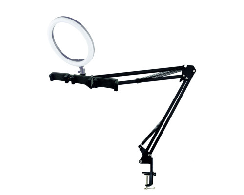 Настольная стойка усиленный пантограф ST-D3SS с тремя держателями для телефона