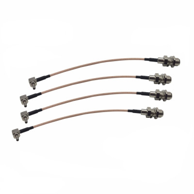 Пигтейл переходники CRC9 (M) - F (F) кабельная сборка для подключения 3G/4G модема и роутера к антенне, 4 шт