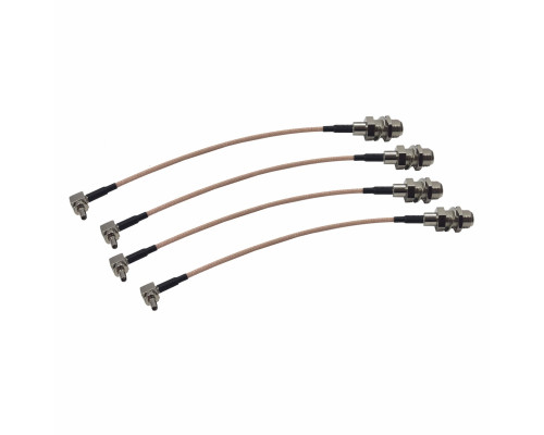 Пигтейл переходники TS9 - F (female) кабельная сборка для подключения 3G/4G модема и роутера к антенне, 4 шт