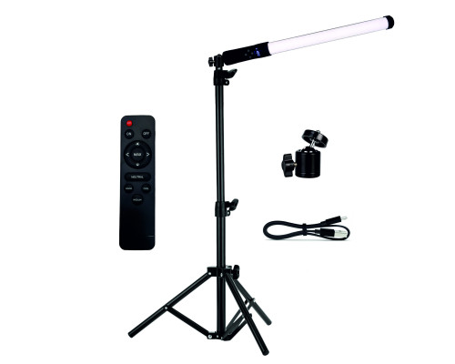RGB led осветитель LS-1J с аккумулятором на напольном штативе JBH
