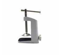 Струбцина усиленная белая для косметологической лампы лупы на пантографе