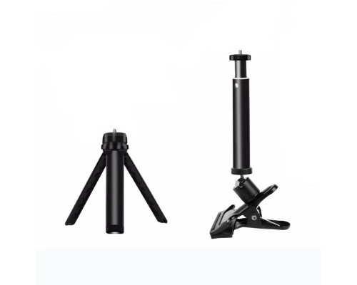 Трипод тренога с телескопическим удлинителем и прищепкой с шарниром