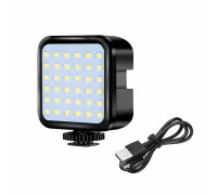 Накамерный светодиодный осветитель U36A на аккумуляторе с креплением в паз