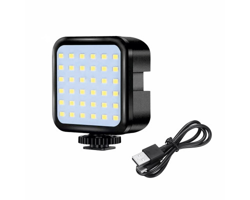 Накамерный светодиодный осветитель U36A на аккумуляторе с креплением в паз