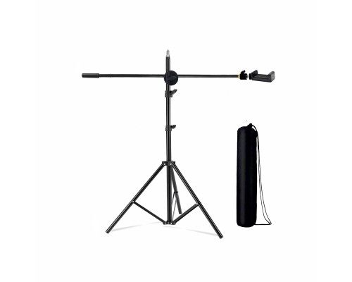 Напольная стойка штатив для съемки сверху JBH-G1C с держателем для телефона и с сумкой для переноски