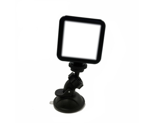 Накамерный светодиодный осветитель CL-100B с держателем на присоске, на батарейках