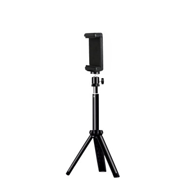 Универсальная настольная тренога TR-02 с телескопическим удлинителем с держателем для телефона с креплением в паз