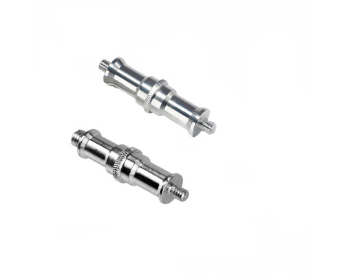 Комплект переходников удлиненных с резьбой 1/4’’ - (M) 3/8’’  и (M) 1/4’’ - (M) 1/4’’ для фотоаксессуаров, 2 шт