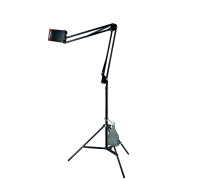 Напольная стойка пантограф JBNB-8353K с крючком для противовеса с держателем для телефона или планшета шириной до 18 см