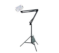 Напольная стойка пантограф JBST-8354K с крючком для противовеса с держателем для планшета шириной до 25 см 