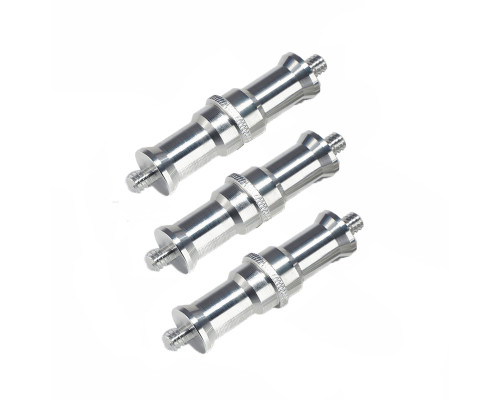 Переходник удлиненный с резьбой (M) 1/4’’ - (M) 1/4’’ для фотоаксессуаров, 3 шт