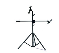 Напольная стойка штатив JBH-GP251 для микрофона с держателем для планшета шириной 12-25 см