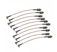 Пигтейл переходники CRC9 (M) - F (F) кабельная сборка для подключения 3G/4G модема и роутера к антенне, 10 шт