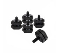 Переходник под крепление холодный башмак с резьбой 1/4'' и двумя гайками, 5 шт