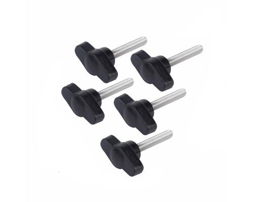 Крепежный винт барашек с резьбой М5, длиной резьбы 20 мм(M5x20), 5 шт