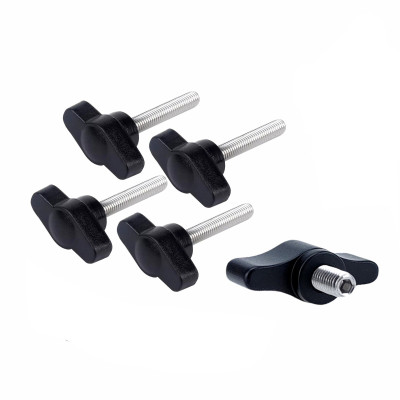 Крепежный винт барашек с резьбой М5 длиной резьбы 20 мм(M5x20) и отверстием для ключа, 5 шт