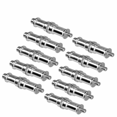 Переходник удлиненный с резьбой (M) 1/4’’ - (M) 3/8’’ для фотоаксессуаров, 10 шт